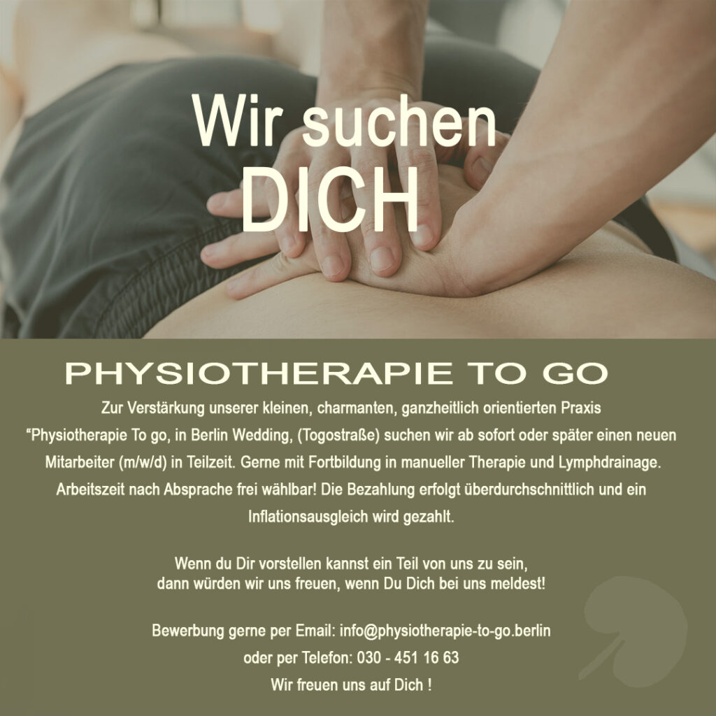 Physiotherapeut/in gesucht in Wedding